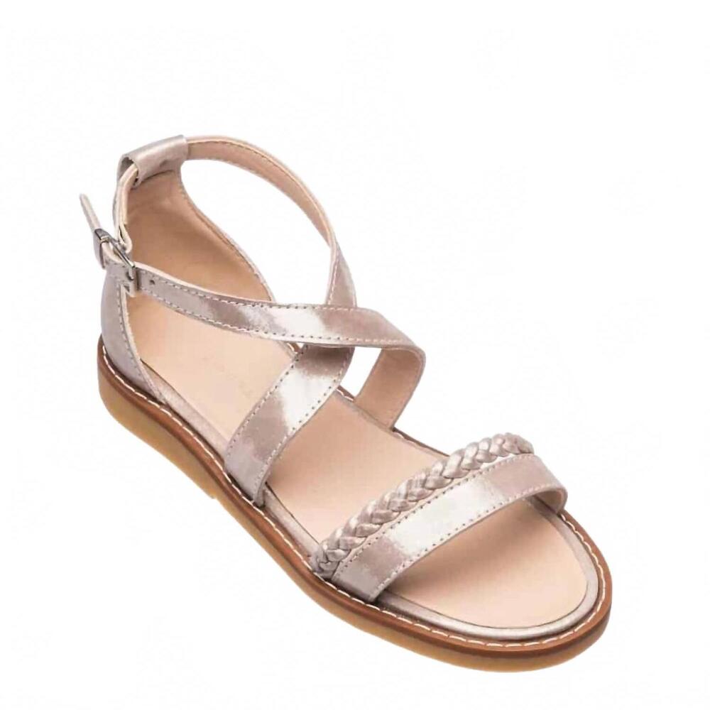 NEW ELEPHANTITO girl's braided sandal in rose gold